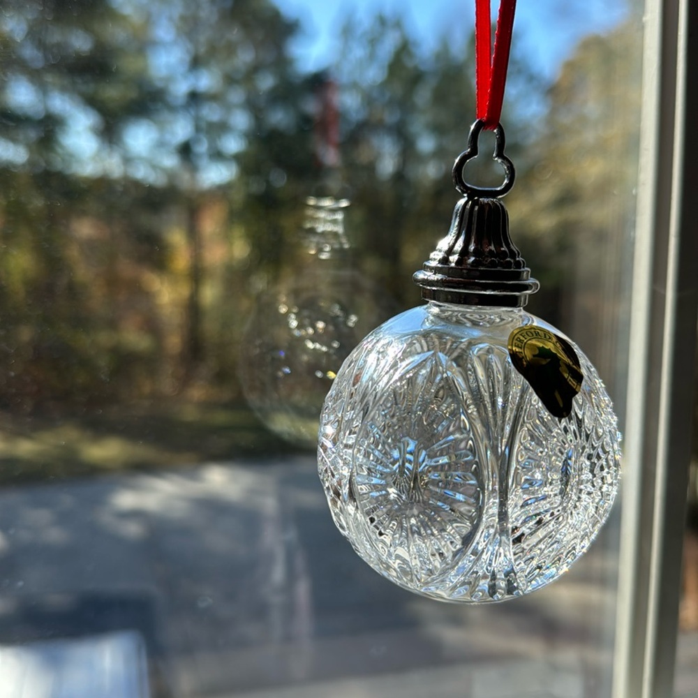 Waterford crystal ball ornament
